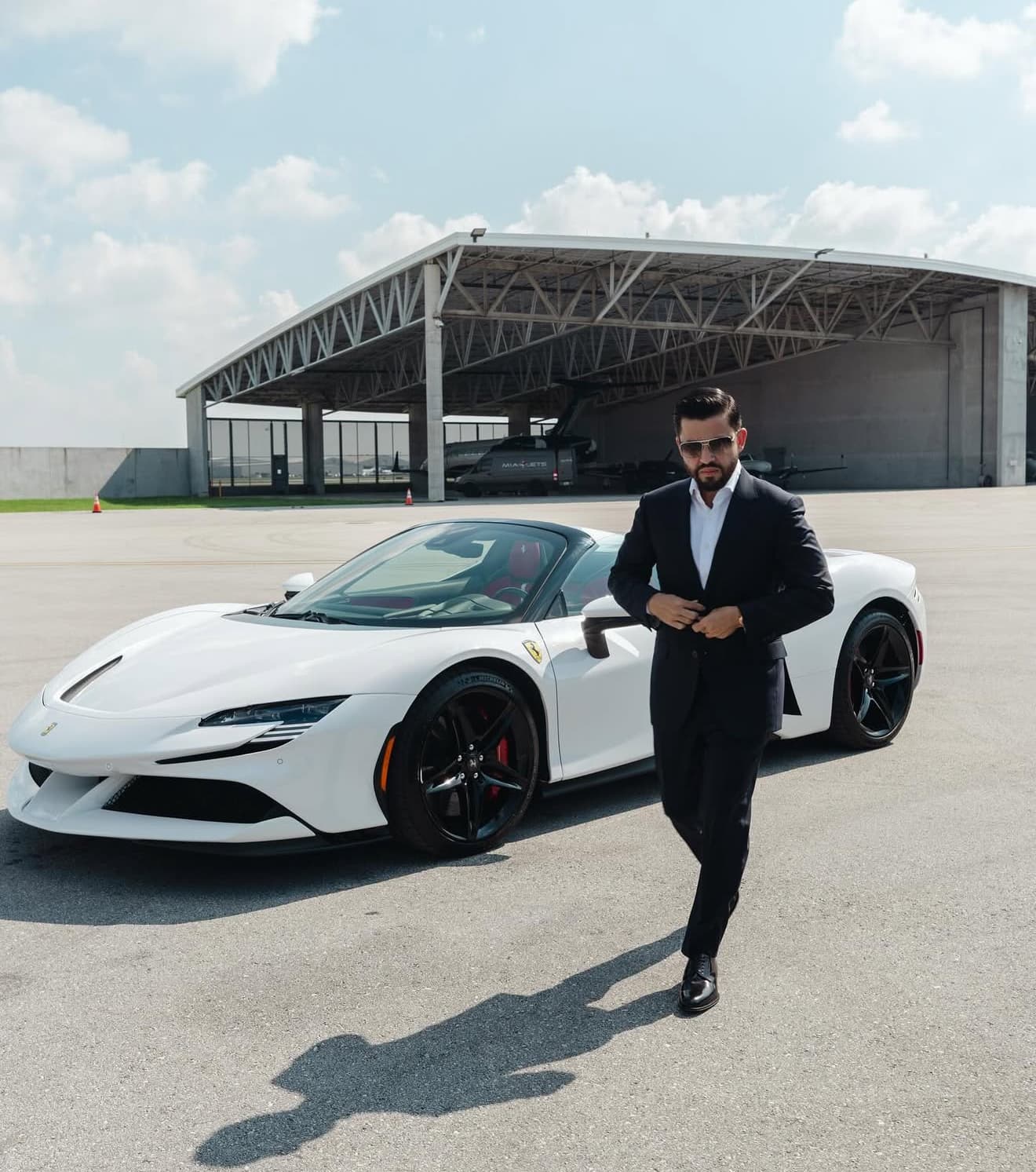 Christian Alexander Delgado with Ferrari SF90 Stradale