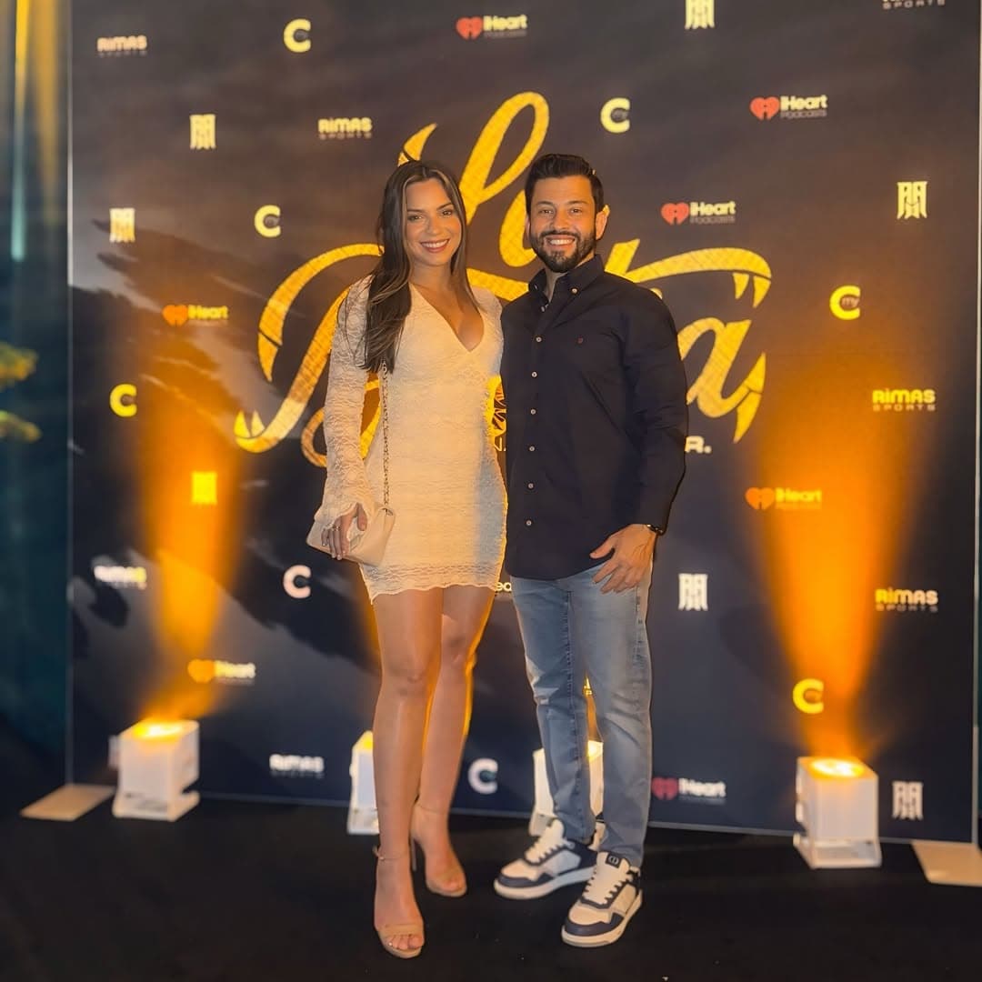 Christian Alexander Delgado at VIP Miami event with Ronald Acuña Jr.